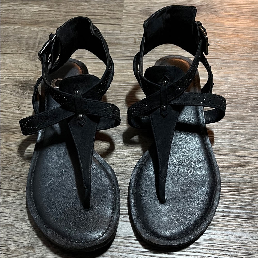 Gianni Bini Black Studded Sandals